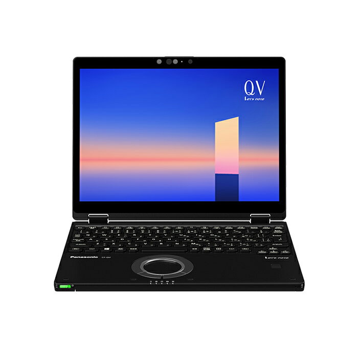 【ふるさと納税】パナソニック ノートパソコン レッツノート QV ジェットブラック モバイルパソコン PC 新品 コンパクト 操作性抜群 高性能 軽量 長時間バッテリー 12型 Windows 11 Pro テレワーク 電化製品 家電 おすすめ CF-QV1USDCP Let's note