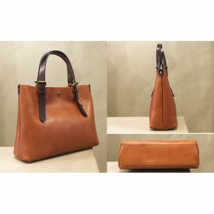 【ふるさと納税】【alto.】一枚革トートバッグ（S） AMSB-1002（ブラウン）