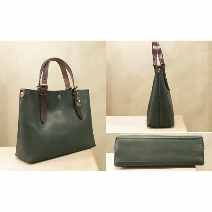 【ふるさと納税】【alto.】一枚革トートバッグ（S） AMSB-1002（グリーン）