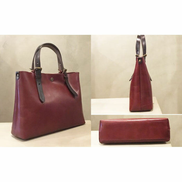 【ふるさと納税】【alto.】一枚革トートバッグ（S） AMSB-1002（ワイン）