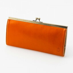 【ふるさと納税】Moist　長財布（がま口タイプ）／オレンジ