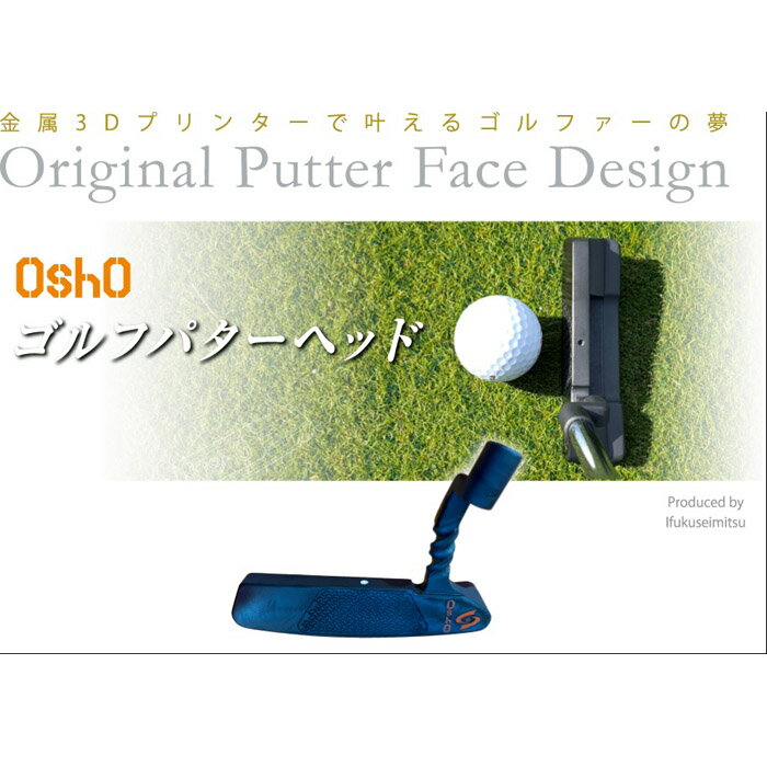 16位! 口コミ数「0件」評価「0」金属3Dプリンターで叶える夢「OshO ゴルフパターヘッド」BN型Line_Artフェース