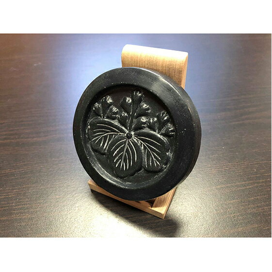 姫路城紋瓦石鹸(羽柴秀吉)飾り台付 雑貨 日用品 民芸品 工芸品 インテリア