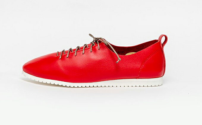 【ふるさと納税】ソフトレザーシューズ　レッド ファッション 靴