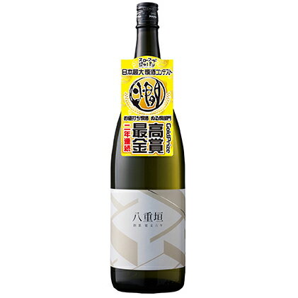 【ふるさと納税】八重垣　純米1800ml　お酒・日本酒・純米酒　お届け：2024年9月30日までのサムネイル