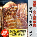 ボンレスハム 【ふるさと納税】国産完全無添加手づくり生ベーコン　【お肉・ハム・肉の加工品・無添加手作りベーコン・ボンレスハム】