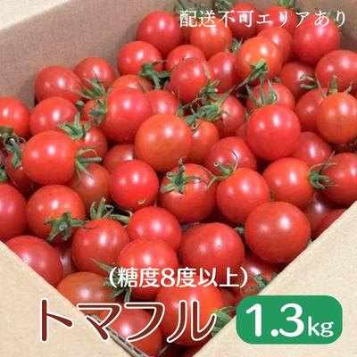 【ふるさと納税】トマフル（糖度8度前後）1.3kg[ トマト トレイントマト ミニトマト ]　【野菜・ミニトマト・高糖度・フルーツミニトマト・とまと・1.3kg】