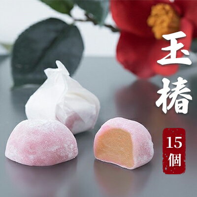 4位! 口コミ数「0件」評価「0」玉椿　15個入り　【 お菓子 和菓子 和スイーツ おやつ お茶のお供 黄身餡 求肥 白小豆 香り豊か 上品な甘み 口当りが良い 】　お届け：･･･ 