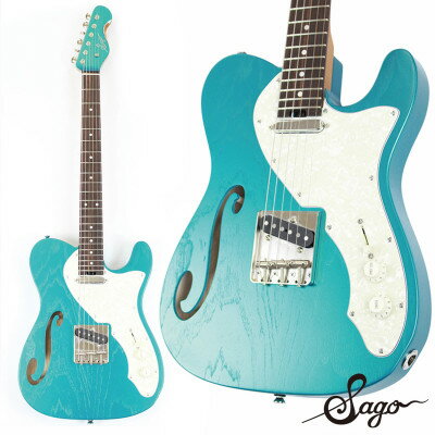 ギター・ベース人気ランク15位　口コミ数「0件」評価「0」「【ふるさと納税】【エレキギター】Sago concept Model Buntline 6266 Blue【1302068】」