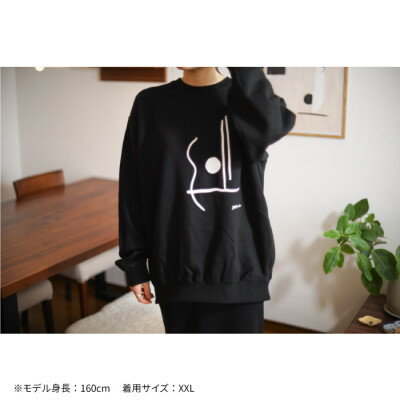 【ふるさと納税】ギターストラップ専門店708worksのオリジナルスウェット【ブラック:XXLサイズ】【1395216】