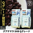 【ふるさと納税】コーヒー豆 スペシャリティ Qグレード認証豆 グアテマラ SHB 中深煎り 1kg(500g×2)【1619516】