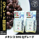【ふるさと納税】コーヒー豆 スペシャリティ Qグレード認証豆 メキシコ SHG 中煎り 1kg(500g×2)【1620928】