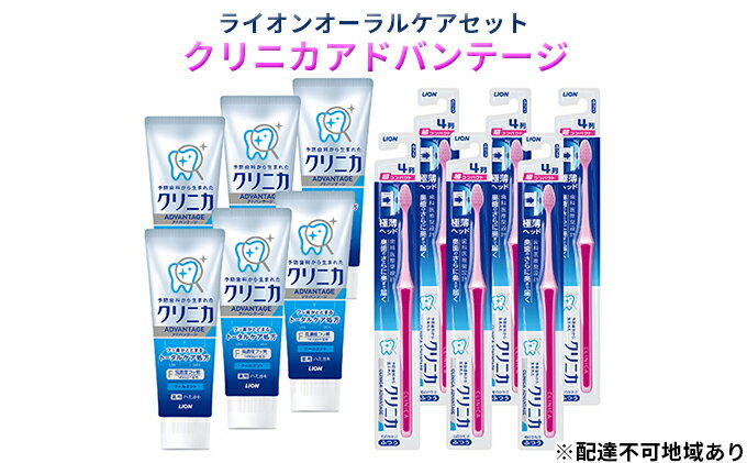 【ふるさと納税】 ライオン オーラルケア セット( クリニカ アドバンテージ )　【 日用品 歯ブラシ 歯磨き 歯磨き粉 雑貨 】