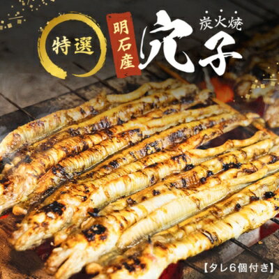 【ふるさと納税】特選明石産炭焼き穴子（タレ6個付き）　【うなぎ・鰻・魚貝類・加工食品】