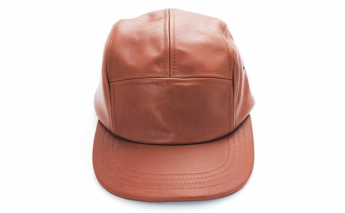 【ふるさと納税】手洗いOK！大きめレザーJETCAP キャメル〔 帽子 キャップ ビッグ...