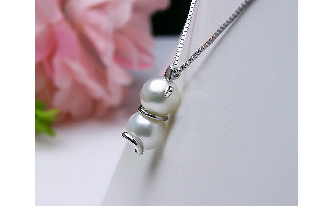 【ふるさと納税】fromseaの！白猫ニャーニュペンダント ファッション アクセサリー あこや真珠 真珠