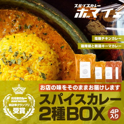 3位! 口コミ数「0件」評価「0」スパイスカレー2種BOX【配送不可地域：離島】【1367023】