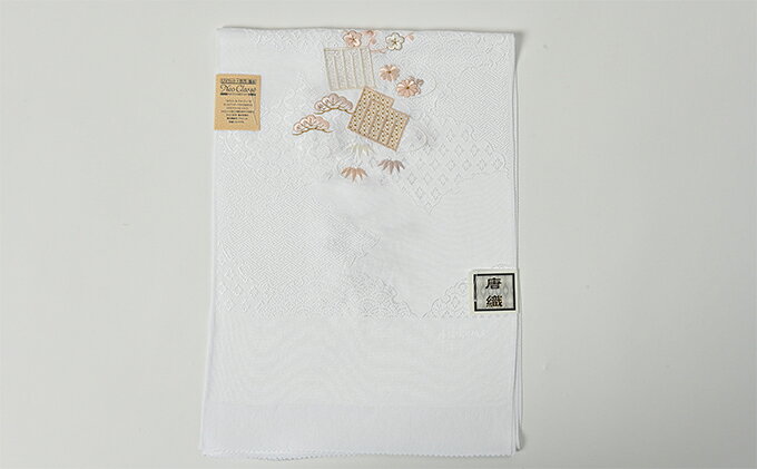 【ふるさと納税】工芸品 帯揚げ 白地に源氏香の刺繍 正絹 和装 民芸品 伝統技術 着物 篠原縫製 兵庫県伊丹市　お届け：ご入金確認後、約1週間ほどで発送いたします。 f282073-itami-10000173 兵庫県伊丹市 サンプル画像2