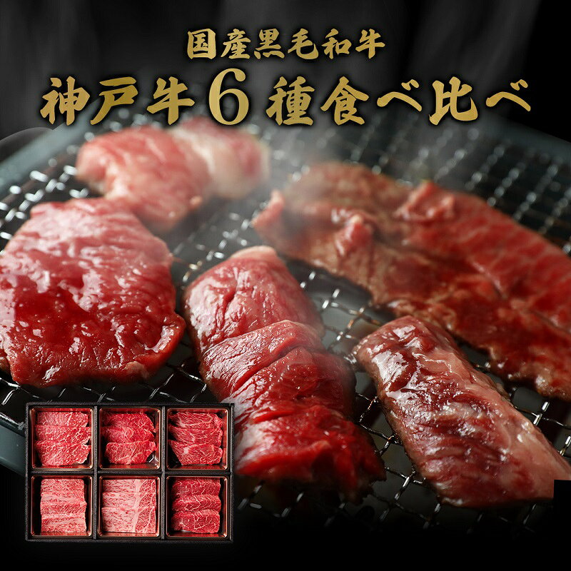 兵庫県伊丹市の【ふるさと納税】【和牛セレブ】 神戸牛 6種の希少部位 焼肉 食べ比べ 500g　希少部位 6種 食べ比べセット 焼き肉 やきにく BBQ 牛肉 肉 神戸ビーフ 神戸肉 兵庫県 伊丹市 お肉 焼肉｜アングル3