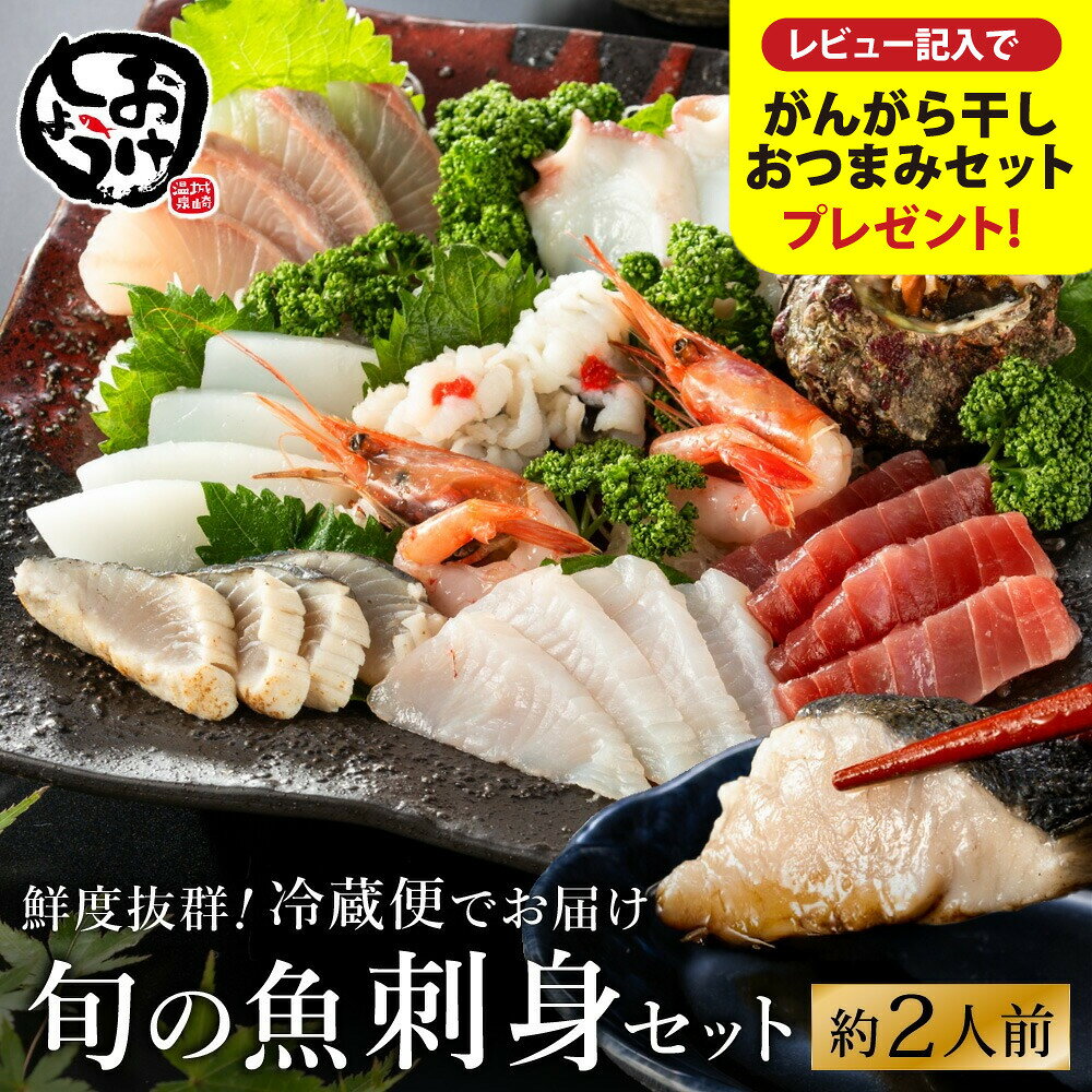 【ふるさと納税】新鮮なお魚を捌いた日に冷蔵で発送！お刺身セット 約2人前 / 刺身 盛り合わせ 新鮮 冷蔵 お刺身 セット 寿司ネタ お寿司 お魚 刺身盛り合わせ【城崎温泉 おけしょう鮮魚】【お電話で希望の配送日時を確認しますので受取安心】のサムネイル