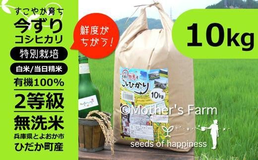 無洗米 令和5年産 新米 減農薬 米 特別栽培米 今摺米 今ずり米 兵庫県但馬産コシヒカリ(白米)10kg 10キロ 米 お米 精米 白米 コメ こめ ご飯 ライス 新米 無洗米 (今ずり・無洗米)