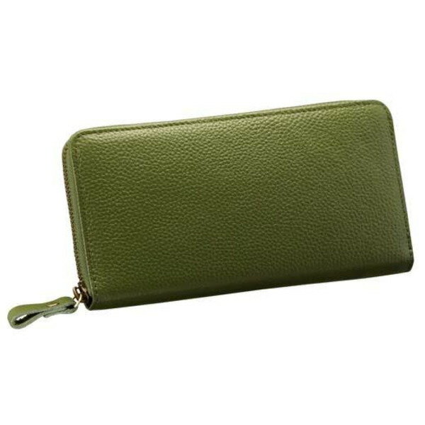 【ふるさと納税】豊岡工房 牛革コインが分けられる長財布（3774-03）オリーブ / 財布 ウォレットのサムネイル