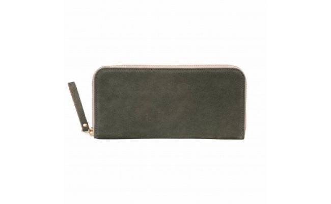 豊岡財布 TUTUMU Nubuck long wallet ヌバック RFW（カーキ）/ レディース 本革 長財布