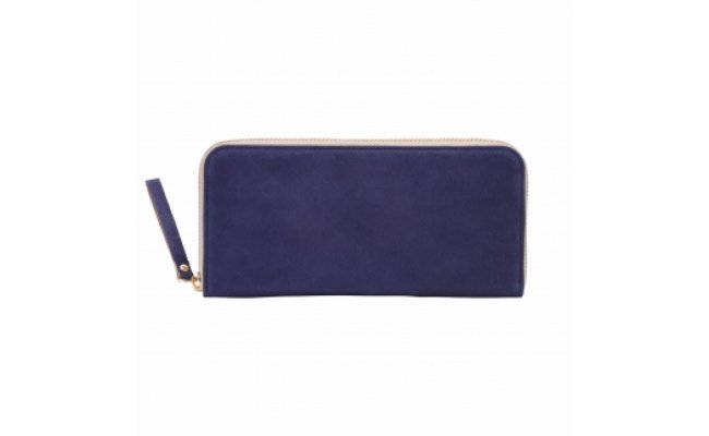 豊岡財布 TUTUMU Nubuck long wallet ヌバック RFW（ネイビー）/ レディース 本革 長財布