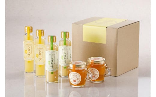 【ふるさと納税】ハチミツおろし生姜と 【無糖】生姜しぼり汁と【加糖】生姜シロップのセット / 国産 兵庫県産 こうのとり生姜 ショウガオール しょうが 但馬アグ...