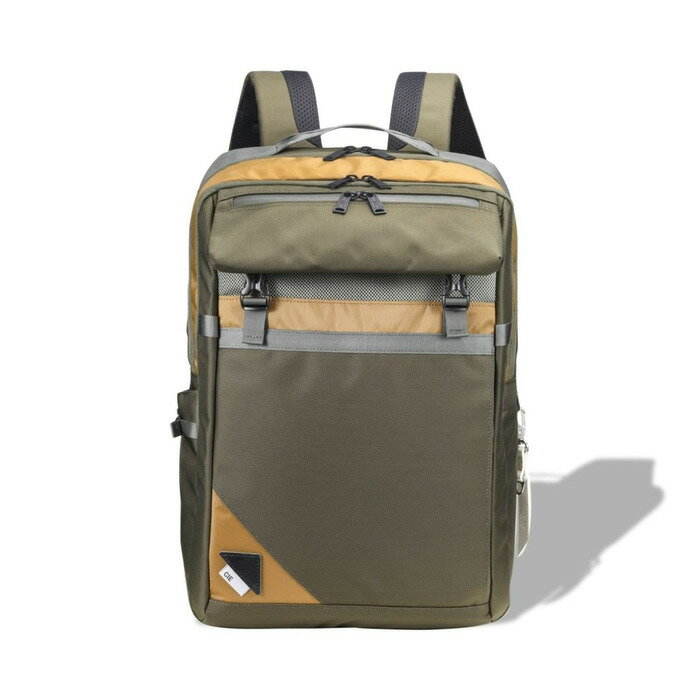 【ふるさと納税】豊岡鞄 CIE BALLISTIC AIR SQUARE BACKPACK（071903）カーキ / 木和田正昭商店 リュックサック 大容量 バックパック ビジネス カバン ビジネスバッグ リュック メンズ