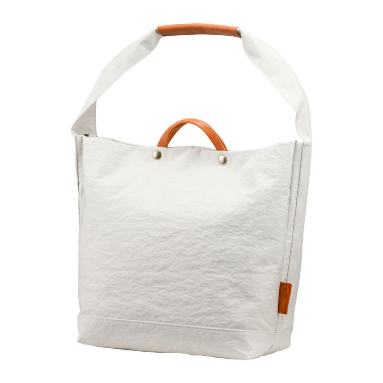 【ふるさと納税】豊岡鞄 TUTUMU News paper tote （キナリ）（S2000 24-152）/ トートバッグ 肩掛け 2way メンズ レディース バッグ おしゃれ