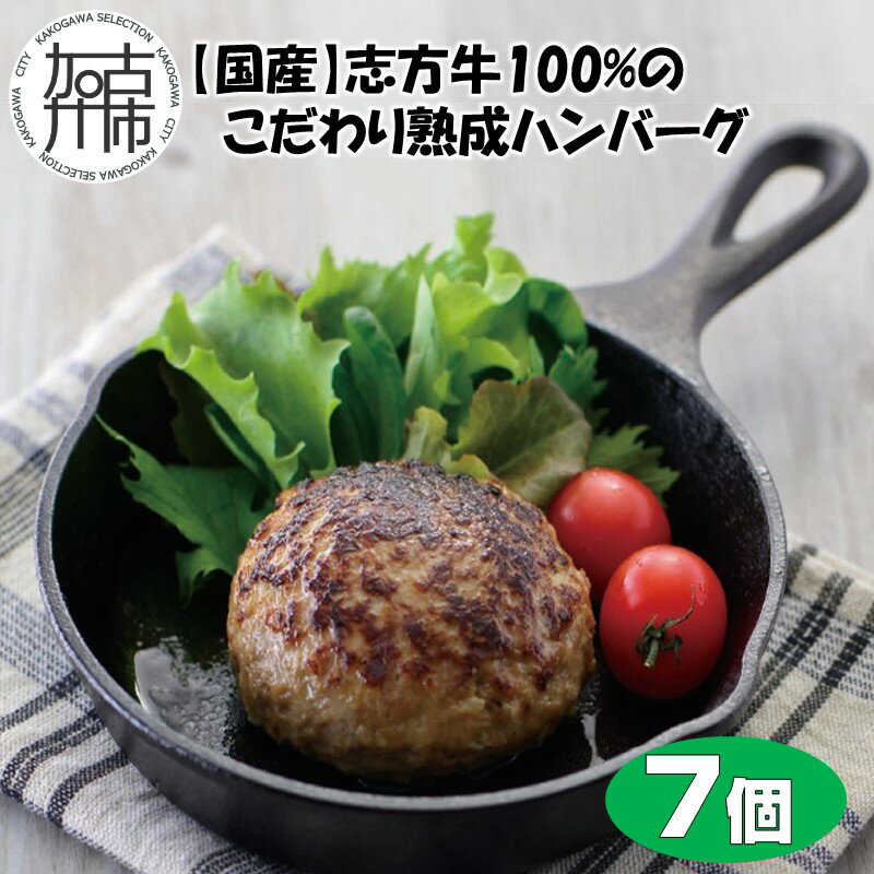 48位! 口コミ数「0件」評価「0」【国産】志方牛100%のこだわり熟成ハンバーグ150g×7個《 ハンバーグ 国産 牛肉 100% 牛 こだわり セット 冷凍 肉 惣菜 お取･･･ 