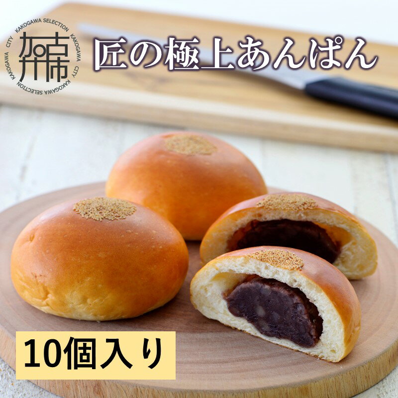 55位! 口コミ数「0件」評価「0」匠の極上あんぱん(10個入り)《 あんパン パン 粒あん 冷凍 個包装 小分け 》