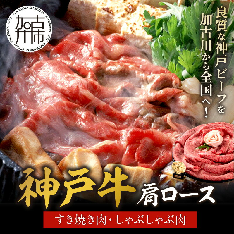 【ふるさと納税】★選べる内容量と発送月★神戸牛肩ロースすき焼き肉・しゃぶしゃぶ肉 500g 700g《神戸牛 肉のヒライ 肩ロース すき焼き しゃぶしゃぶ 選べる内容量 選べる発送月 》