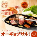 【ふるさと納税】【レビューキャンペーン】【コラーゲンたっぷり!】オーギョプサル(皮付豚肉)味噌、塩セット(2〜4人前)《 肉 豚肉 豚 オーギョプサル 自家製キ...