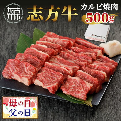 父の日 にも♪ ★選べる配送月★志方牛カルビ焼肉(500g)《 牛肉 牛 和牛 国産 焼肉 おすすめ カルビ 赤身 美味しい バーベキュー 志方牛 送料無料 お取り寄せ 選べる 選べる配送月 選べる発送月 贈答用 ギフト プレゼント 贈り物 父の日 》