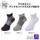 【ふるさと納税】【レビューキャンペーン】ブリヂストン 2足セットアンクルソックスゴルフSOG318《 靴下 セット 防臭 抗菌 ゴルフソックス 2足セット プレゼント 送料無料 》