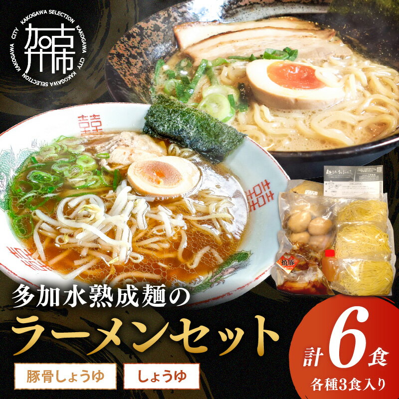 大西食品「多加水熟成麺のラーメンセット とろとろチャーシュー・味玉付き」