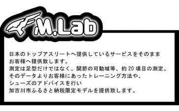 【ふるさと納税】M.Lab（ミムラボ）ふるさと納税限定ランニングシューズ（アライメント測定）