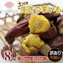 【ふるさと納税】【先行予約】【訳あり】超熟成蜜芋 土付き さつまいも (紅はるか)「こいもあまいも」3Sサイズ 合計8kg