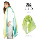 【ふるさと納税】播州織 ダブルフェイスコットン ストール【 L.E.O.】GREEN TEA グリーン ティー