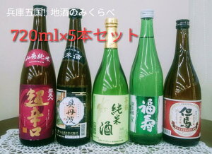 【ふるさと納税】兵庫五国！地酒飲み比べセット