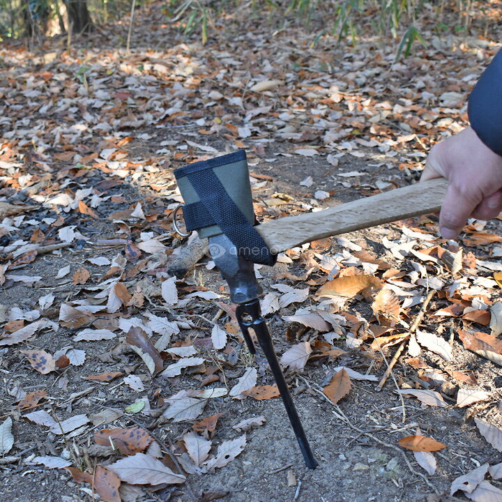 【ふるさと納税】Bushcraft hammer　1本でハンマーと斧が使える