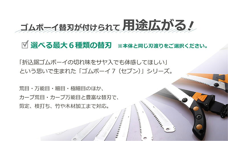 【ふるさと納税】900-62　乾燥木材、生木どちらも切れる シルキー万能鋸セットD 雑貨 日用品 f282189-ono-10000302 兵庫県小野市 サンプル画像3