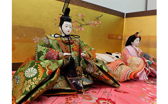 【ふるさと納税】雛人形　京八番親王「双金有楽錦」オリジナル金襴敷　No.8-802 インテリア 装飾品 お雛様