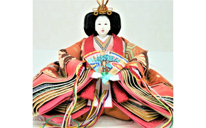 【ふるさと納税】雛人形　京十番親王　「正絹帯地」オリジナル金襴敷　No.10-503A 桃の節句 お雛祭り お雛様 ひな祭り 飾り 子供 孫 女の子 初節句