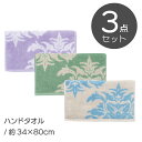 12位! 口コミ数「0件」評価「0」DECORMUSEE サミーラ ハンドタオル3枚セット　【 タオル 日用品 フェイスタオル 肌触り 日本製 先染め ジャガード 立体感 おし･･･ 