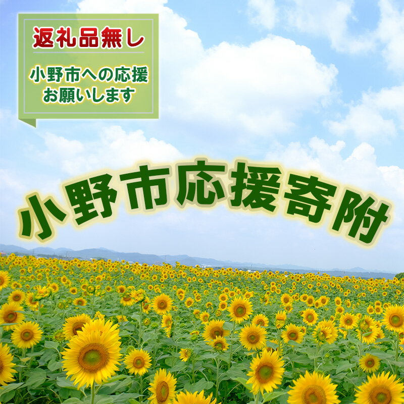 7位! 口コミ数「0件」評価「0」【返礼品なし】小野市応援寄附　【自治体にお任せ】