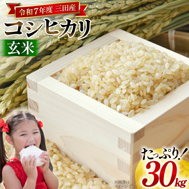 米 令和7年度産 コシヒカリ 玄米 30kg 兵庫県三田市産 [パスカルさんだ 兵庫県 三田市 3d28bae660041] こめ コメ お米 新米 ごはん おにぎり