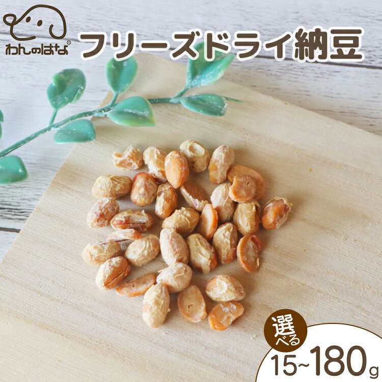 【ふるさと納税】 ドッグフード わんのはな フリーズドライ 納豆 選べる 内容量 15g 45g 180g [ZANASHOP 兵庫県 三田市 3d28bae280084] 犬 ペット ペットフード 餌 エサ ドライ おやつ しつけ 栄養満点 国産 メール便 クリポス メール便対応 ふるさと納税 f282197-sanda-10001138 兵庫県三田市 パッケージ画像